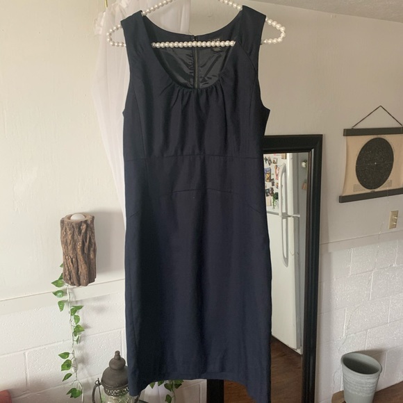 J. Crew Navy Allura Scoop Neck Sheath Dress - Picture 4 of 9